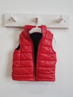 PLAMINI czerwony bezrękawnik kamizelka dla dziewczynki 18-24 msc / 92 cm