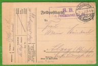 I WOJ.ŚWIATOWA.FELDPOST -POCZTA POLOWA.LIST Z FRONTU.STEMPLE WOJSKOWE