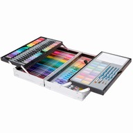 ZESTAW ARTYSTYCZNY 112 ELEMENTÓW W WALIZCE XXL DO SZKICOWANIA I KOLOROWANIA