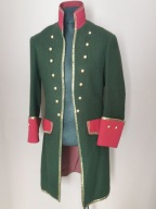 Kurtka Mundurowa Historyczna Zielone Sukno