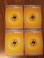 4szt. Karta energii Lightning Pokemon TCG Basic Energy Elektryk energia 004