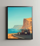 Mazda RX-7 FD3S Plakat/Obraz w Ramce 30x40 40x30cm Prezent dla faceta