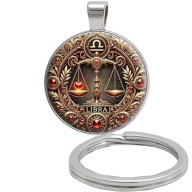 Brelok do kluczy/ka - Znak Zodiaku - Waga - ozdobna zawieszka, plecak