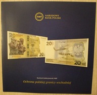 FOLDER DO BANKNOTU 20 ZŁ ZŁOTYCH 2022 Ochrona polskiej granicy wschodniej