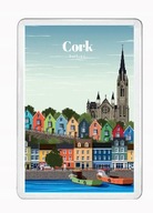 CORK IRLANDIA magnes pamiątkowy na lodówkę akrylowy