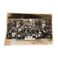 Fotografia polskich więźniów i pracown. przymusowych, obóz Marsberg, 1945 r