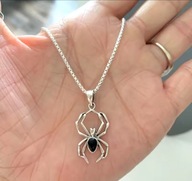 Naszyjnik wisiorek łańcuszek pająk spider pajęczyna spiderman prezent Y2K
