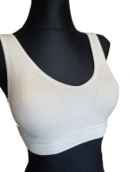 Praktyczny stanik biustonosz gładki sportowy r. M/L