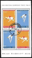 $1964 OLIMPIADA W TOKIO Fi A 1372-73 kas. / nierozerwana czwórka z bl 42