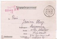 OFLAG II E - NEUBRANDENBURG -list jeniecki -SZCZAWNICA GG -obieg 1943 rok