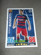 MATCH ATTAX 2015-2016 FC BARCEOLONA Sergio Busquets 244
