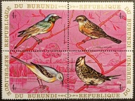 PTAKI ŚWIATA - BURUNDI ** - czysty