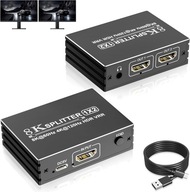 HDMI 2.1 Splitter 1 in 2 Out 8K 60Hz 4K 120Hz, 1x2 HDMI Splitter A184