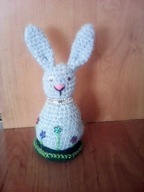 królik na szydełku