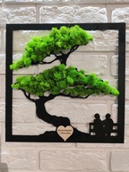 HIT - OBRAZ MECH CHROBOTEK BONSAI PREZENT DZIEŃ BABCI I DZIADKA B38X38CM!!