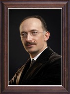 Obraz Ludwik Rajchman portret w drewnianej ramie ze szkłem