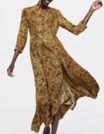 LUX,ZARA,PREMIUM, Sukienka koszulowa,Wiskoza,L jak M