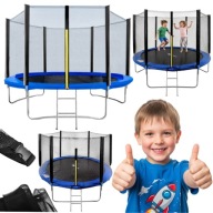 TRAMPOLINA DLA DZIECI OGRODOWA DUŻA DO SKAKANIA 8FT 252 CM 150 KG CORCIANO