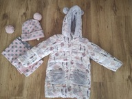 Kurtka zimowa r 110 + czapka