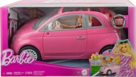 LALKA BARBIE FIAT 500 KABRIOLET + LALKA HRG59 AUTO