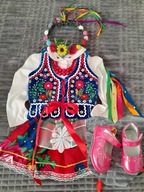 Strój krakowski dla dziewczynki ZOSIA NR kat 3 ,rozm 86-98dodatek buciki!