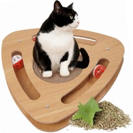 DRAPAK DLA KOTA do drapania ZABAWKA TEKTUROWY KARTONOWY piłka poziomy