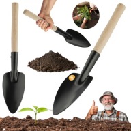 ŁOPATKA SZUFELKA OGRODOWA SZEROKA DO PRZESADZANIA ROŚLIN METALOWA LEKKA