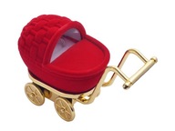 NOWE pudełko wózek, wózeczek czerwony CHRZEST lub ROCZEK