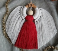 Aniołek handmade makrama