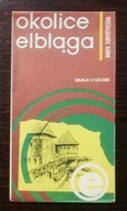 OKOLICE ELBLĄGA - mapa turystyczna 1981 r.