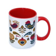 Kubek z nadrukiem folklorystyczny FOLK do kawy herbaty urodziny na prezent