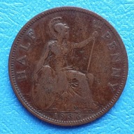 Wielka Brytania 1/2 pensa 1936r.