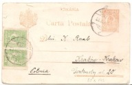 RUMUNIA ROMANIA -carta postala -obieg 1925 -do KRAKÓW -K.RAAB
