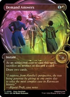 Karta Magic: The Gathering MTG Demand Answers MKM *Showcase* *Foil*