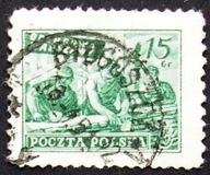 Polska > Datownik "Bydgoszcz" z dnia 16.01.1951 r. - na znaczku Fi 541