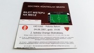 bilet ŁKS Łódź - POLONIA Bytom 04.08.2007