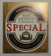 ETYKIETA PIWO JASNE PEŁNE SPECJAL BROWAR KĘTRZYN