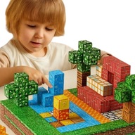 KREATYWNE KLOCKI MAGNETYCZNE MINECRAFT 50 ELEMENTÓW