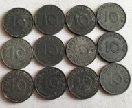 Moneta Niemcy III Rzesza 10 reichspfennig 1940 1941 1942 cynk