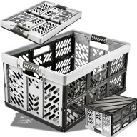 Składany kosz transportowy Keeeper BEN 45L 50kg uchwyty 54cm