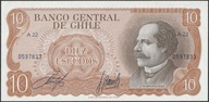 Chile 10 escudos 1967 - Balmaceda - stan bankowy UNC