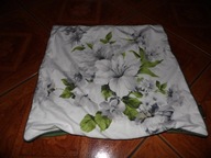 Cudna poszewka na poduszke ,kwiaty, welur - 42 cm x 45 cm