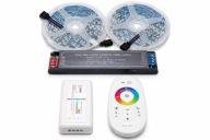 LED RGB 5050 ZESTAW 10m | PILOT DOTYKOWY RF | ZASILACZ 300W SLIM