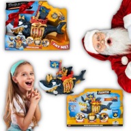 PIRATIX ZESTAW KING SHARK GOLDEN TEETH ZŁOTY REKIN Z KLATKĄ OKRĘT MAGICBOX