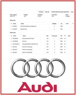 Historia serwisowa ASO Audi po numerze VIN Raport w 3 godziny
