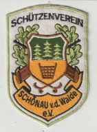 Niemcy naszywka zwiasku strzelckiego haft 11x7.5 cm