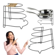 STOJAK NA PATELNIE CZARNY MODERN KITCHEN 24,5x27x23 CM DO KUCHNI METALOWY