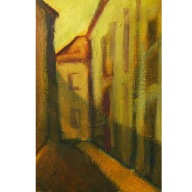 Jagoda Szymańska Uliczka IV Olej na płótnie
