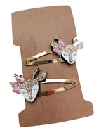 Spineczki mini spinki do włosów święta gwiazdka zima sarenka kokardka