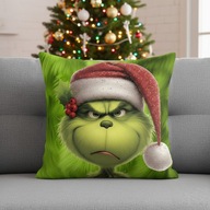 Poduszka świąteczna Grinch 40/40cm/ pomysł na prezent